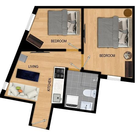 Ferienwohnung King Bed - Renovated 2024 - 2Br Behind Bryggen Bergen Exterior foto